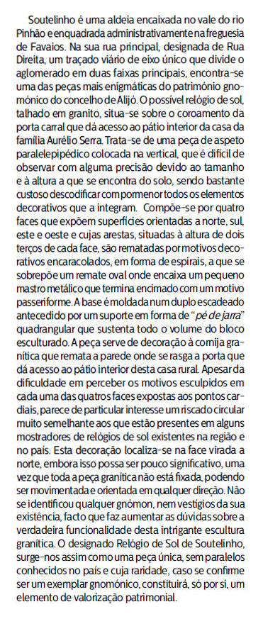 Soutelinho, Favaios Alijó